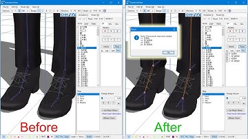 [MMD Tutorial] How to make Leg IK bones and Toe IK bones automatically using LegToe IK Generator