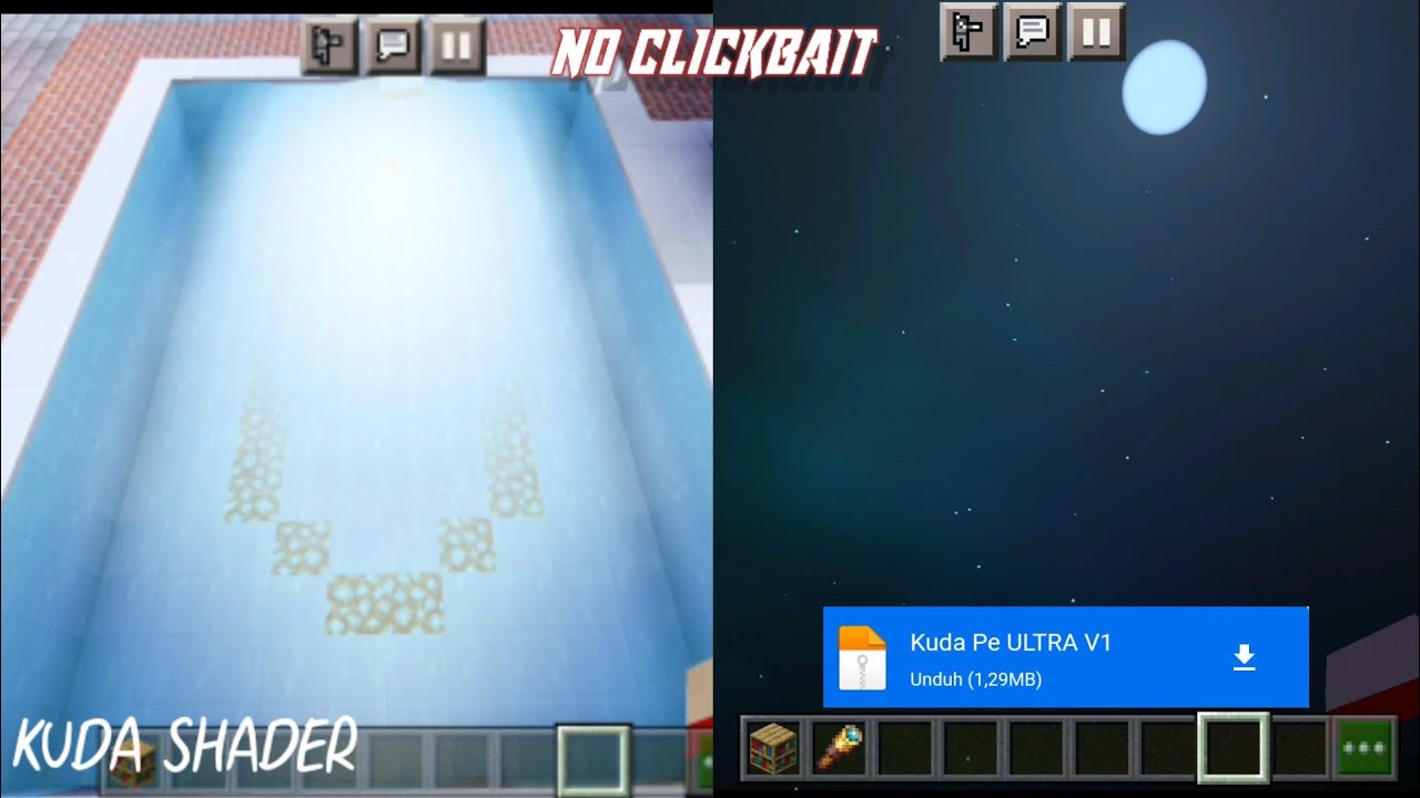 Download kuda shader in minecraft pe support low device - YouTube