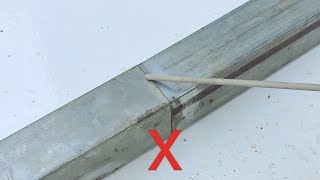 two powerful welding techniques for thin square tubes | welding trick