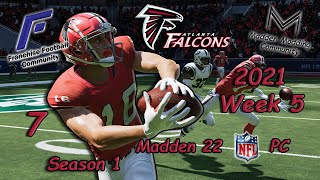Madden Modding Community Franchise - Running Wild! M22 Falcons vs Jets on CBS S1W5  Ep 7