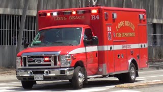 Long Beach Fire Dept. Old Rescue 4 Transporting