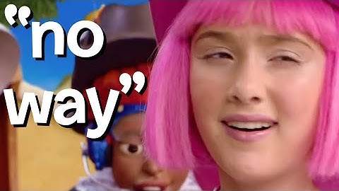 All LazyTown episodes, but only the phrase "no way"