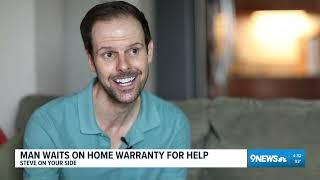 A home warranty company left him waiting 2 weeks with a broken fridge