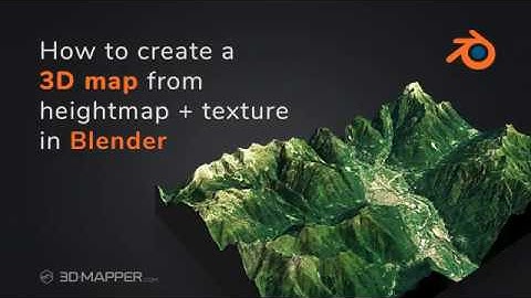 How to create a 3D landscape from heightmap and texture in Blender