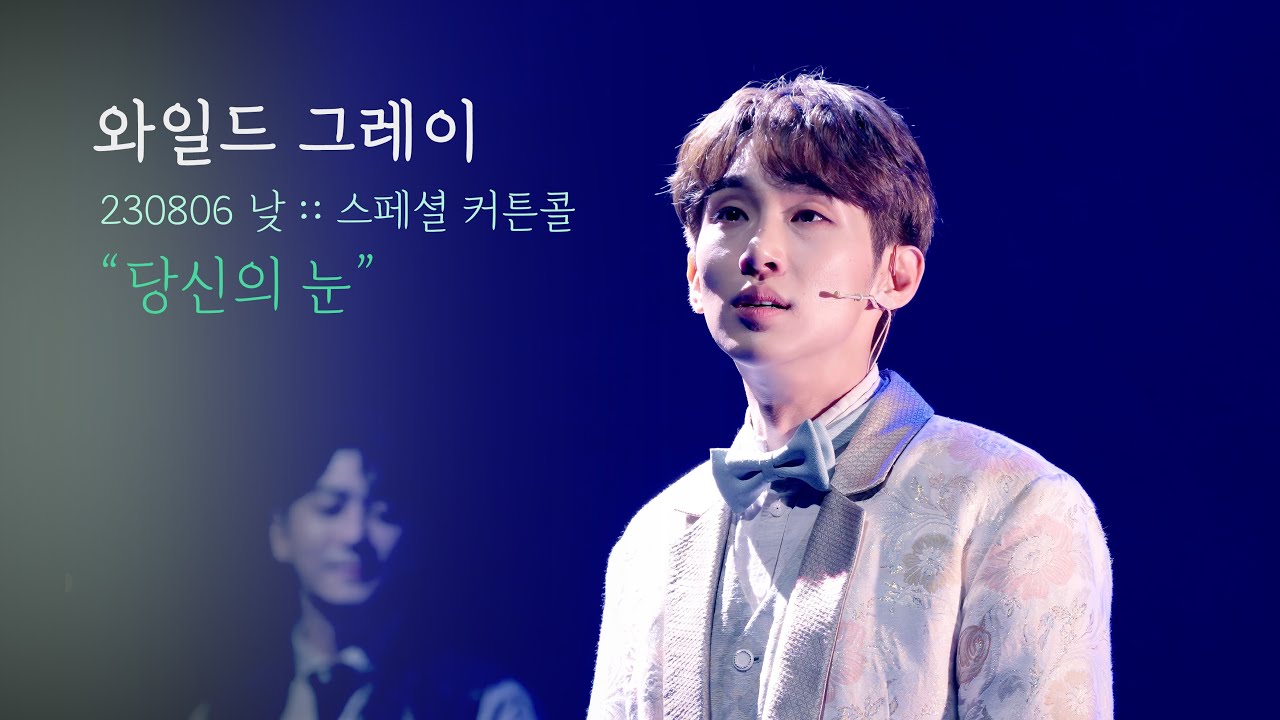 뮤지컬 와일드 그레이 스페셜 커튼콜 | 당신의 눈 | 정재환F 박민성 | 230806 | 4K