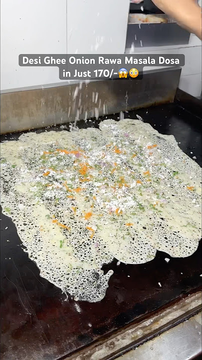 Desi Ghee onion Rawa Masala Dosa in Just 170/-😱😳 #masaladosarecipe #rawadosa #dosachutney #dosa