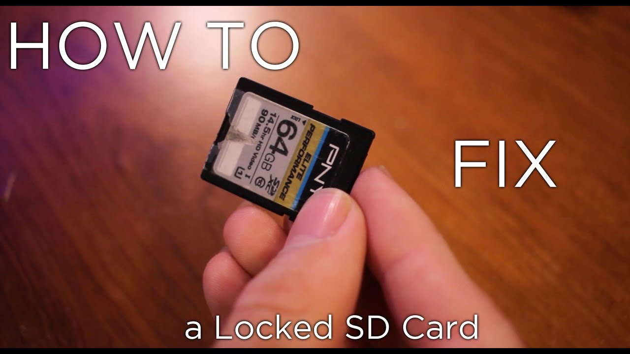 Melbourne Paradox Verfrissend How to Fix a Locked SD Card - YouTube