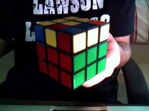 WATCH IN HIGH QUALITY: PLEASE READ!!!!!!!!!!!!!!!!!!!!!!: **UPDATE 05/03/09*** This video is getting a great deal of feedback which is great. I really enjoy helping people learn how to solve the cube, however this method is only the beginners method. So, if there is sufficient interest I will make another tutorial video of the "intermediate" solution method which I currently use and average around 1 minute just please reply below or leave a video response. Here is a video that shows the 7 easy steps to solve a Rubik's cube!!!! Steps: 1. Get cross 2. Complete first layer 3. Complete second layer 4. Get cross on third layer 5. Correct cross pieces 6. Correctly position final corners 7. Correctly orient final corners Algorithms: Step 1: None Step 2: Di Ri DR (Left side) Ri Di R (Right side) Ri Di Di RD Ri Di R (Under side) Step 3: Ui Li ULUF Ui Fi (Left) UR Ui Ri Ui Fi UF (Right) Step 4: FRU Ri Ui Fi Step 5: RU Ri URUU Ri Step 6: UR Ui Li U Ri Ui L Step 7: Ri Di RD