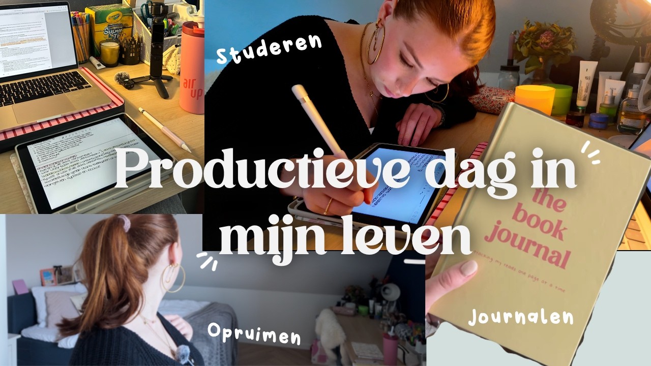 Productieve dag in mijn leven💐🪿studeren, opruimen, journalen en nog veel meer