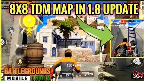 NEW 8 V 8 TDM SANTORINI MAP - FIRST LOOK (BATTLEGROUNDS MOBILE INDIA BGMI )