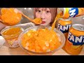 ASMR Fanta Popping Ice【Mukbang/ Eating Sounds】【English Subtitles】
