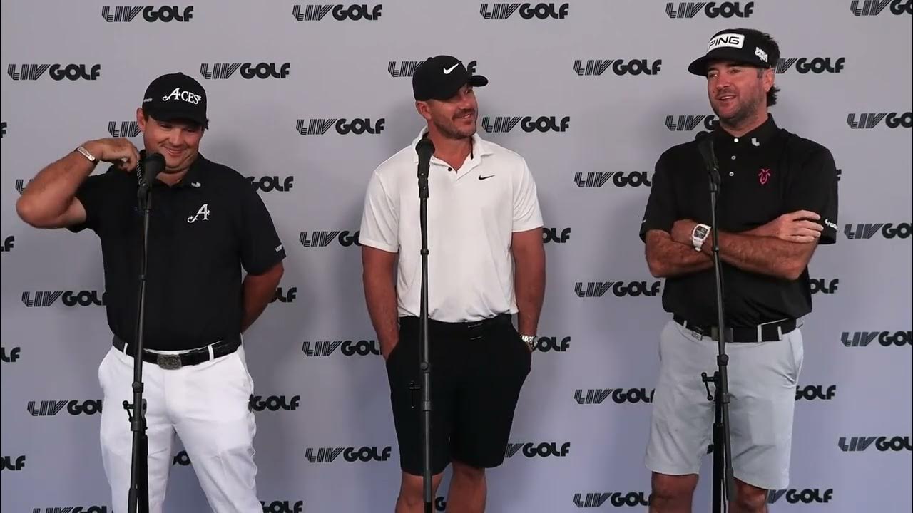 Brooks Koepka, Bubba Watson and Patrick Reed Presser 2023 LIV Golf