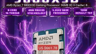 AMD Ryzen 7 9800X3D Gaming Processor: 96MB 3D V-Cache | 8-Cor... â€” Amazing Value 2026 | Must Have!