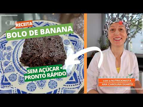 ▶ Nutri Ana Carolina · Bolo fit de banana no micro-ondas em 3 minutos