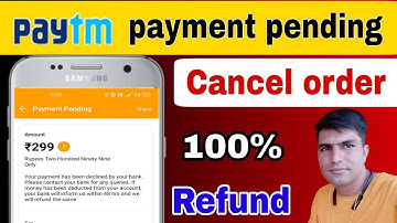 Paytm payment pending problem | Paytm payment transaction problem | cancel order Paytm