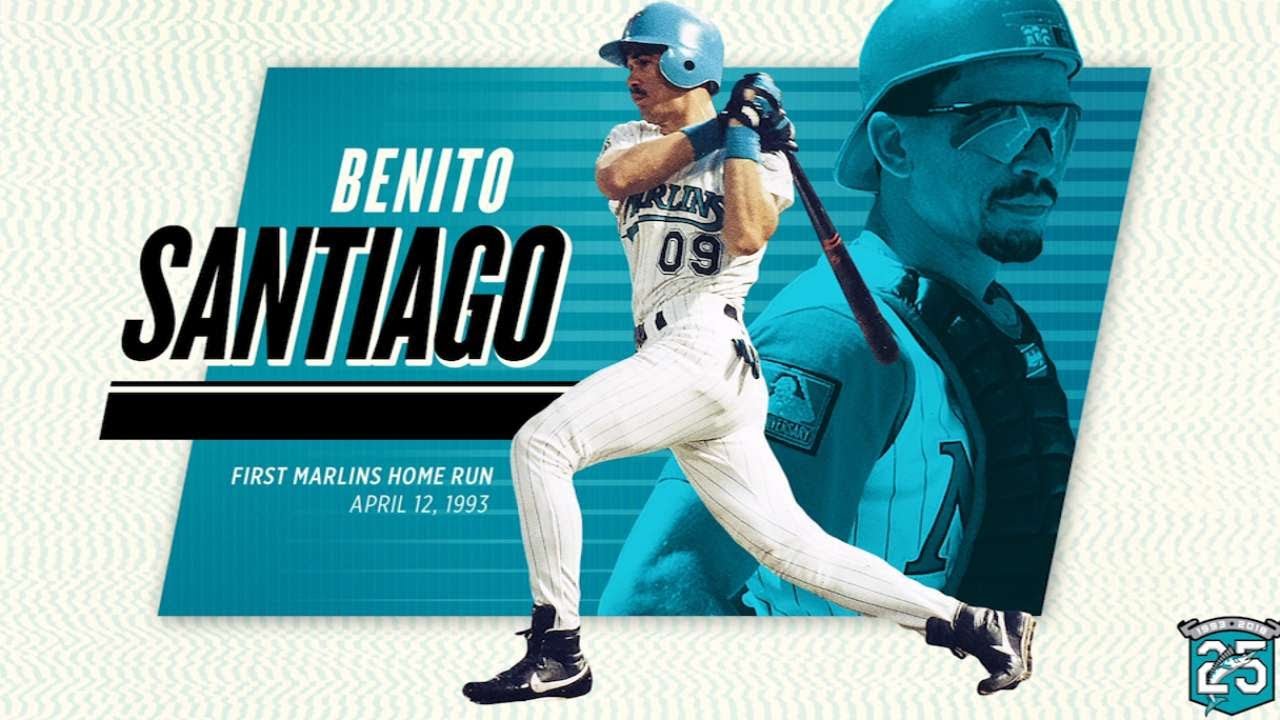 1993 Benito Santiago 1st Florida Miami Marlins Starting Lineup for sale online 
