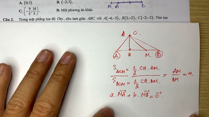 Bài tập về tọa độ diểm vecto có lời giải năm 2024