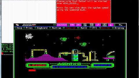 Agent X II - Sinclair QL - emulador QPC II 4.02 ZeXcel 0.33 - probado Windows 7 x64