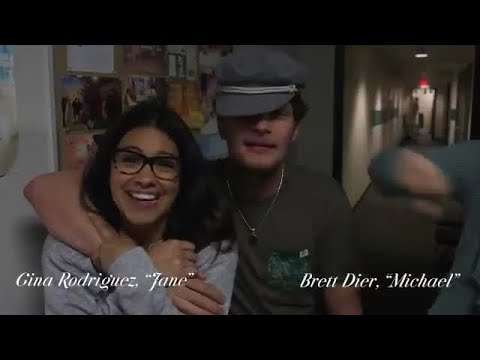 Brett Dier surprised the Jane the Virgin Cast Brett Dier surprised the Jane the Virgin Cast