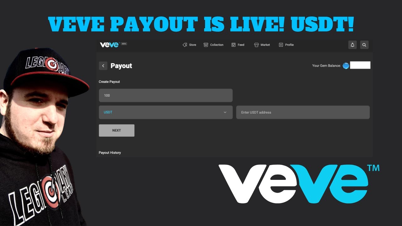 VeVe Payout is LIVE! Cash Out To USDT!