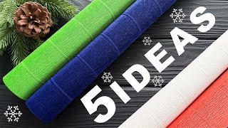 5 EASY IDEAS 🎄❄️ Christmas Craft Ideas DIY Christmas Decorations