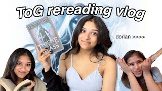 i reread: THRONE OF GLASS // reading vlog
