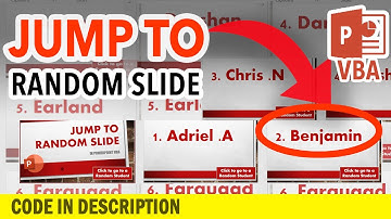 How to jump to a RANDOM SLIDE in PowerPoint using VBA