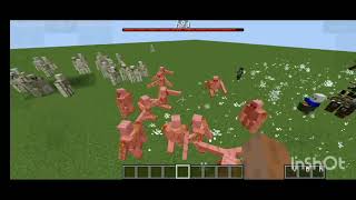 Max effect Iron golem vs Ultra modded raid Minecraft 1.16.5 part 34