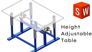 Height Adjustable Table in Solidworks by Cad knowledge 1,266 views 2 months ago 27 minutes