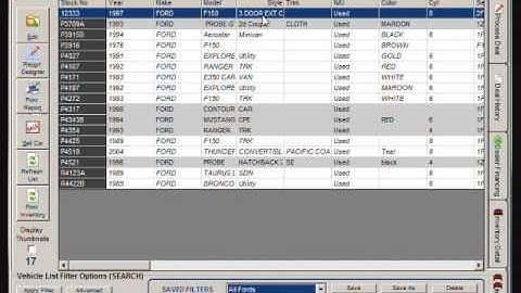 Inventory Filters in Lot Wizard