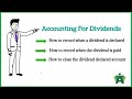 Accounting for dividend