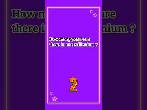 How many years