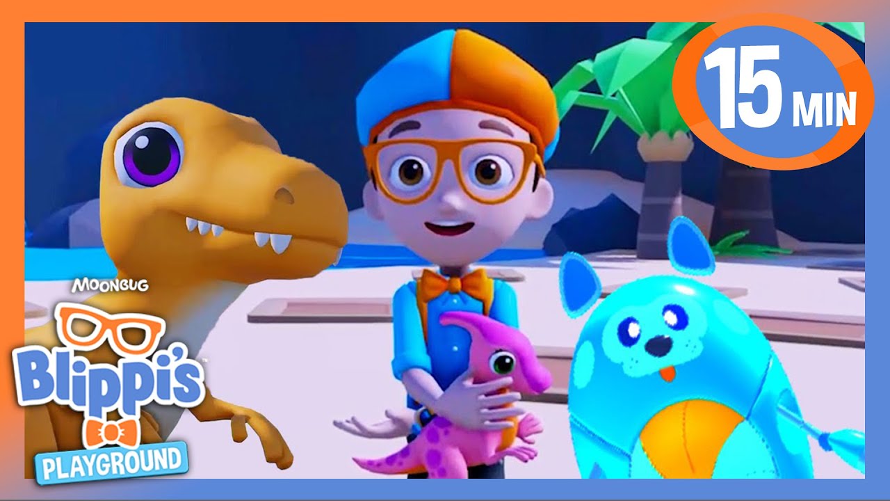 Blippi Makes a new Dinosaur Friend | Magic Stories and Adventures for ...
