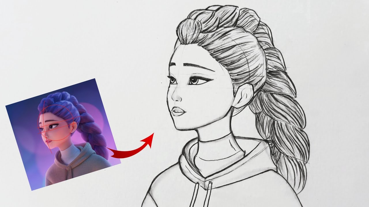 How to Draw Rumi (K-Pop Demon Hunters) | Easy Step by step Tutorial ...