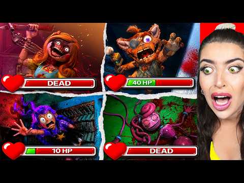 ALL BOSSES Poppy Playtime & Death Scenes with HEALTHBARS!?