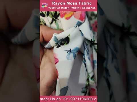 Rayon Fabric || Party Wear Dress || Rayon Moss Fabric Draping ||