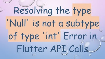 Resolving the type 