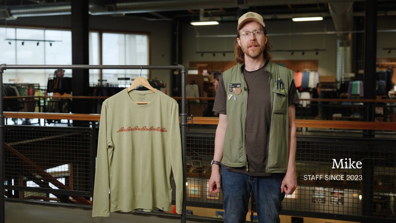 Preview of Patagonia Capilene Cool Daily Graphic Long-Sleeve Shirt - Men's Video