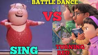 (SING VS TURNING RED DANCE)Who'stheBestDancer?1,2,3 or 4?#tiktok #viral #trending