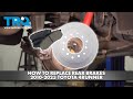 How to Replace Rear Brakes 2010-2023 Toyota 4Runner