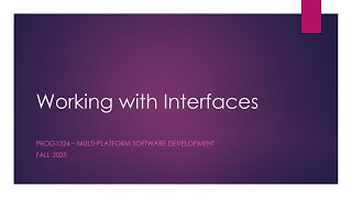 PROG1324 Storage Service Interface Implementation