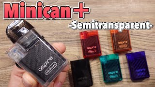 【電子タバコ】初心者に超オススメな1,980円で買える『Minican＋ (ミニカンプラス) Semitransparent』新色登場