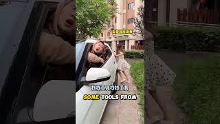 Head Stuck In Car Window Prank