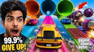 997.444% FAIL This Impossible GTA 5 Obstacle Race!💀| GTA 5 Parkour
