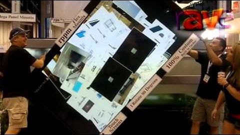 InfoComm 12: RP Visual Shows Off Flex Mounts for 103" Plasma Display