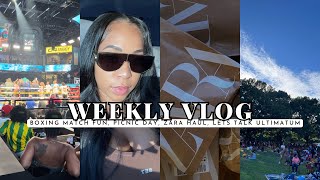 VLOG| BOXING MATCH FUN, PICNIC DAY, GETTING READY FOR NEW YORK FASHION WEEK