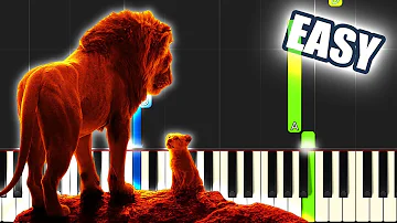 Can You Feel The Love Tonight - The Lion King 2019 | EASY PIANO TUTORIAL + SHEET MUSIC by Betacustic