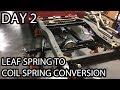 '72 Chevy C10 - Locating & Installing Crossmembers - Leaf Spring To Coil Spring Conversion - Day 2