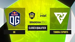 Dota2 - OG vs Tundra Esports - Game 3 - ESL One Birmingham 2024 - CQ - WEU