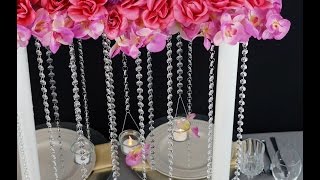 Flower Tower Wedding Centerpiece / DIY / How to Create this Flower Tower Wedding Centerpiece